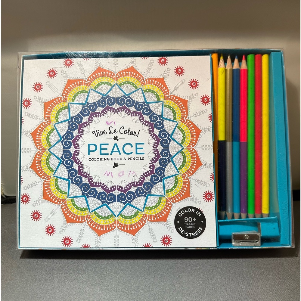 Vive Le Color - Coloring Book and pencils
